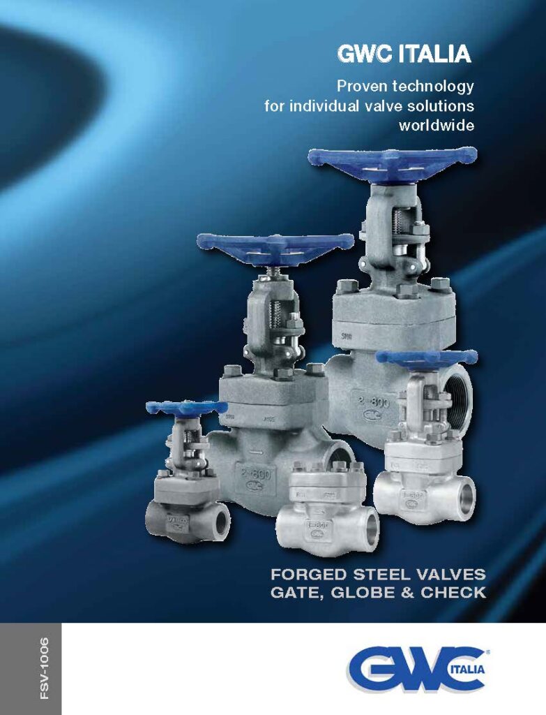 Catalogue Forged Steel Gate, Globe, Check Valves